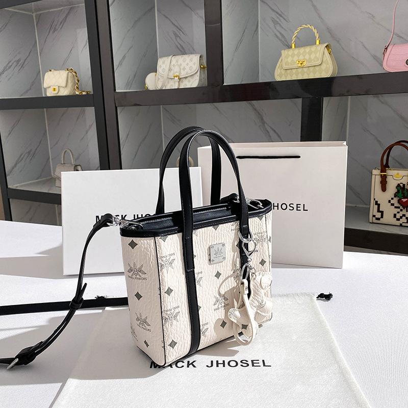 Color Blocked Vegetable Basket, Water Bucket Bag, Hand-held, Shoulder Crossed, Commuting Women's Bag, Water Bucket Type