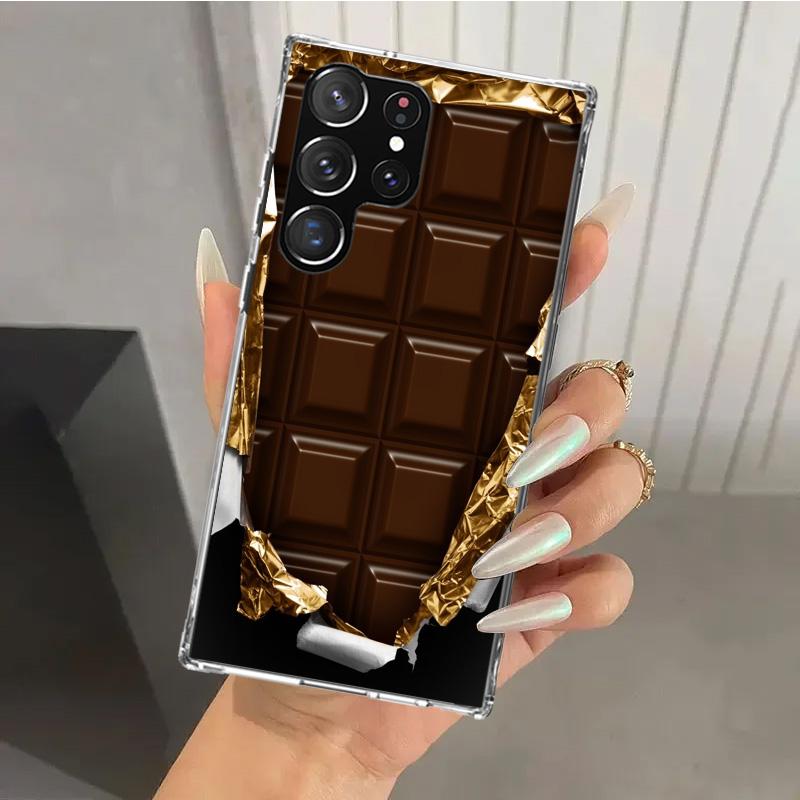 Food Fries Beer Cheese Sushi Cookie Phone Case for Samsung Galaxy S26 S24 S23 Ultra S25 Edge S22 S21 Plus S20 FE + Soft Print Sh