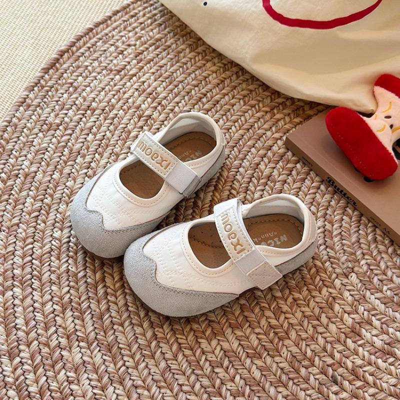 Dívčí boty Mary Jane s měkkou podrážkou Dětské lehké kožené boty Ležérní boty ve stylu balerín Boty s mašlí