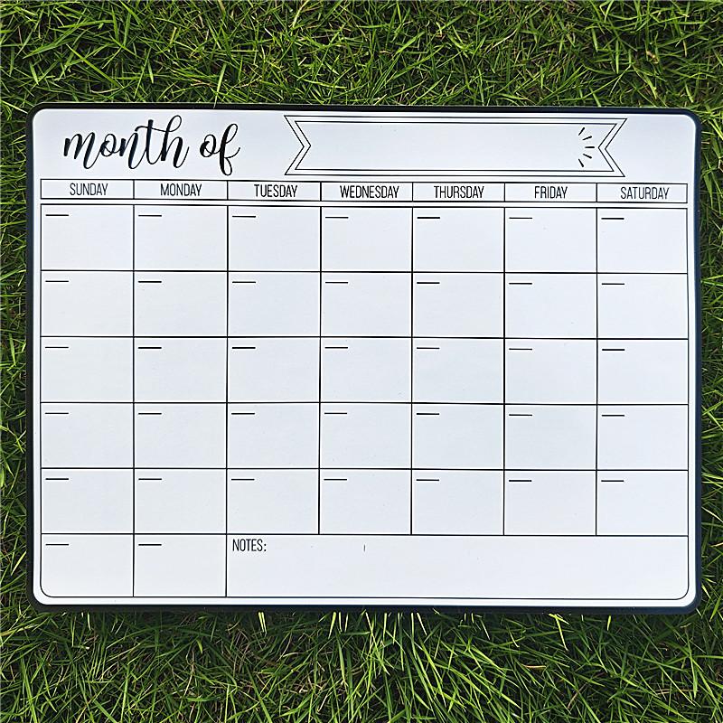 

Stylish Magnetic Dry Erase Calendar - Versatile Monthly Planner For Refrigerator - Easy Kitchen Organization & Decor