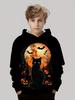 Kids Halloween Sweatshirt Boys Girls Pumpkin Head Elements 3D Print Hoodies Autumn Winter Fashion Pullover Children Clothes