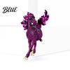 Romantic Horse Jewelry Gift Retro Style Brooch Sparkling Rhinestones Inlaid