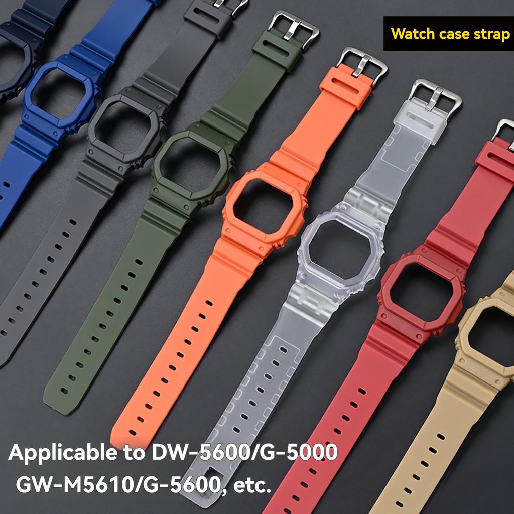 For CASIO G-Shock DW-5600 5610 GB-5600B G-5600E GW-M5610 GLX-5600 GW-M5600 Waterproof Silicone Watch Strap Case Watchband Shell