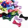 High Quality 3x1.5cm Mini Satin Ribbon Flowers Bow For Sewing Wedding Bow Tie Decoration Handmade Hair Craft