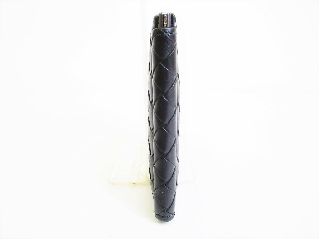 Authentic BOTTEGA VENETA Intrecciato Black Leather Bifold Bill Wallet #8521  Seller Refurbished