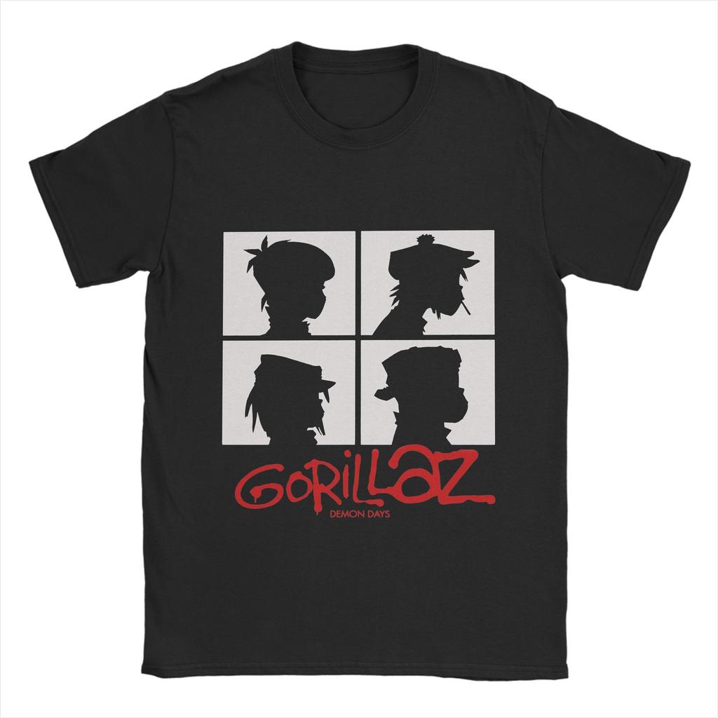 Harajuku T Shirt Summer Gorillazs Punk Rock  Hip Hop T Shirts  Cotton Tee Shirt for Men Classic Plus Size 6XL Short Sleeve Tops