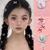 Festive Makeup 2025 Christmas New Year Free Glue Faux Face Ready Sticker Snow Bow Free To Use G A2I5