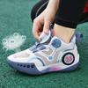 Boys Shoes Sports Mesh Shoes Rotating Button Youth Breathable Mesh Shock Absorption Children's Basketball Shoes Students