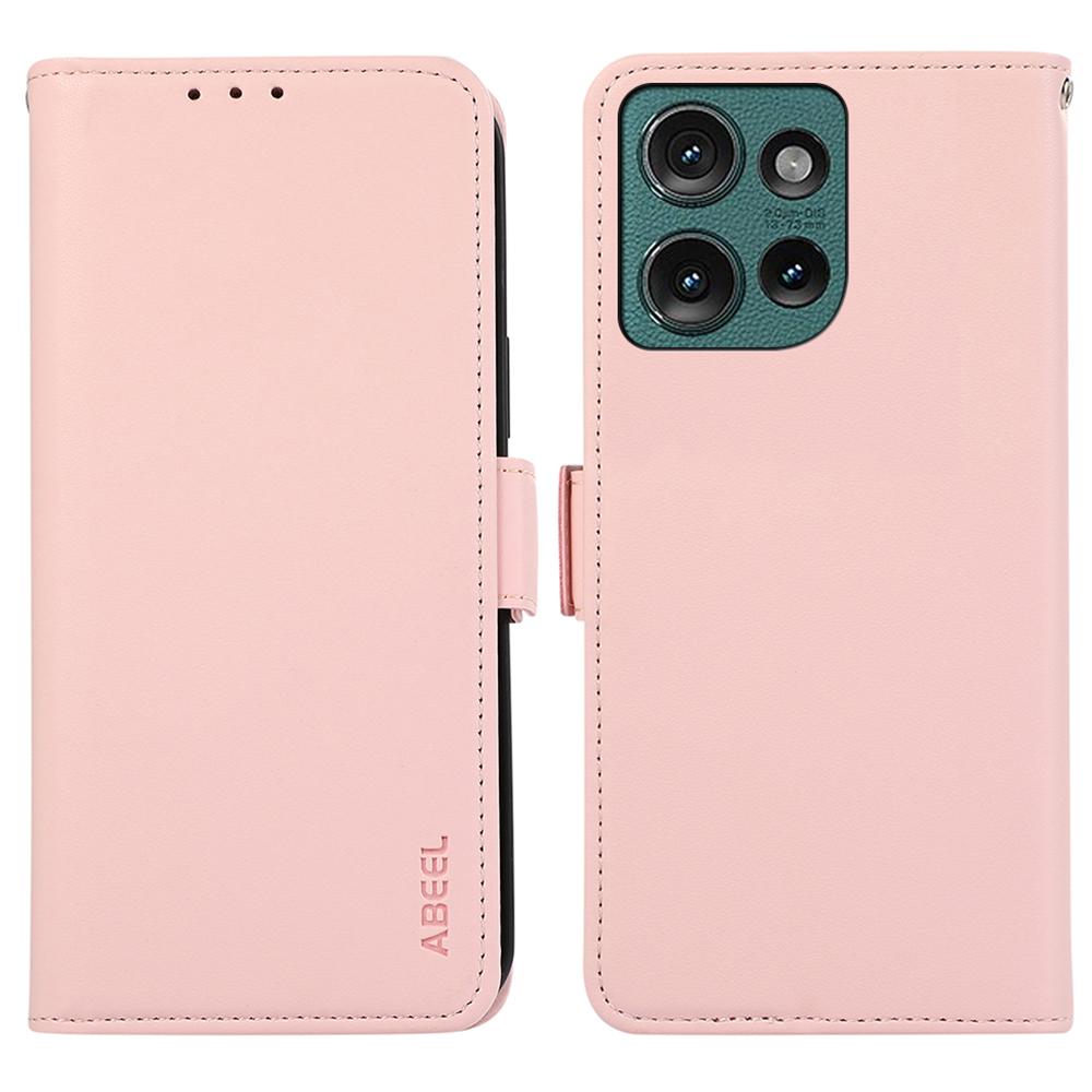 ABEEL For Motorola Edge 50 Neo 5G/Moto S50 5G/Thinkphone 25 5G Case Leather Phone Cover with RFID Blocking Wallet