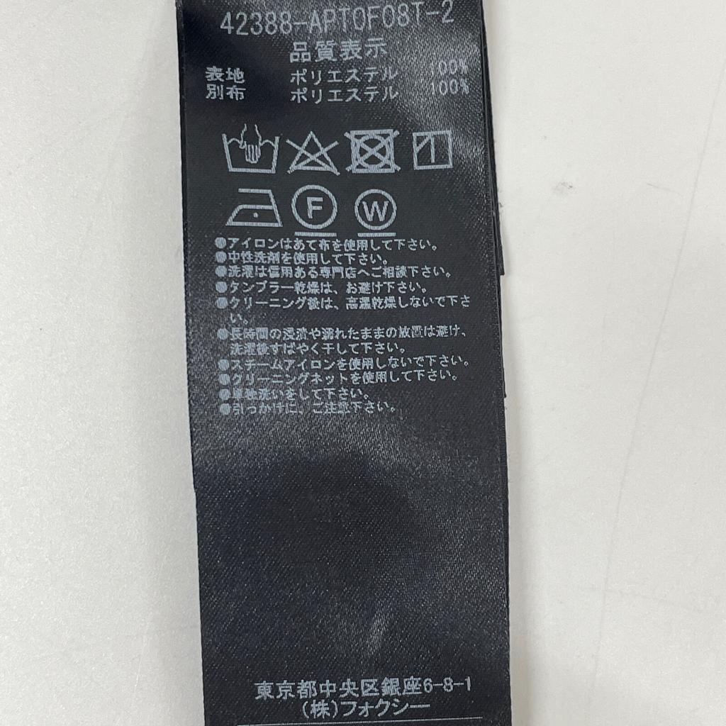 ADEAM Excellent Condition 42388 Chiffon Pleated Sleeveless Tunic Dress S Navy X blackUsed