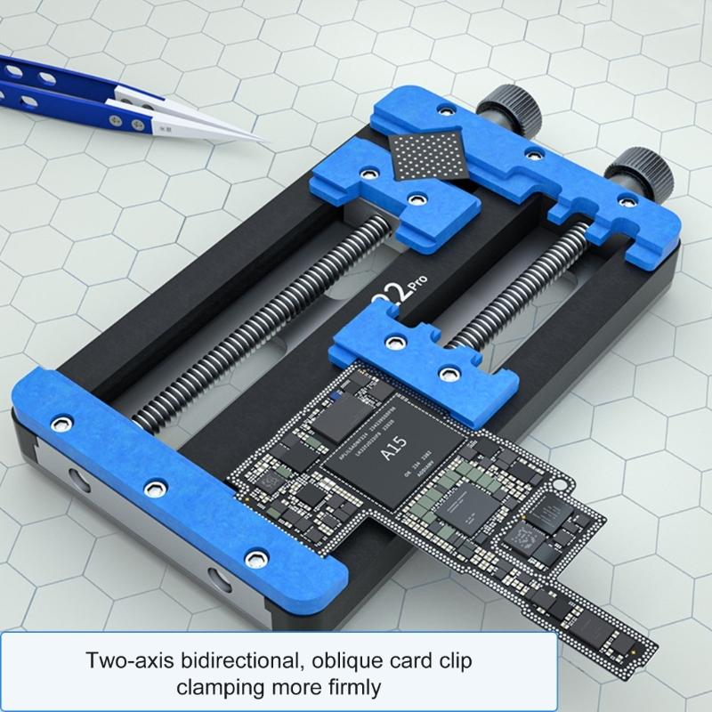 Doppelachsen PCB Halteklemmen Leiterplatten Jig Vorrichtung Werkzeug für Stabiles Arbeiten und Einfache Winkeleinstellung bei DIY Reparaturen