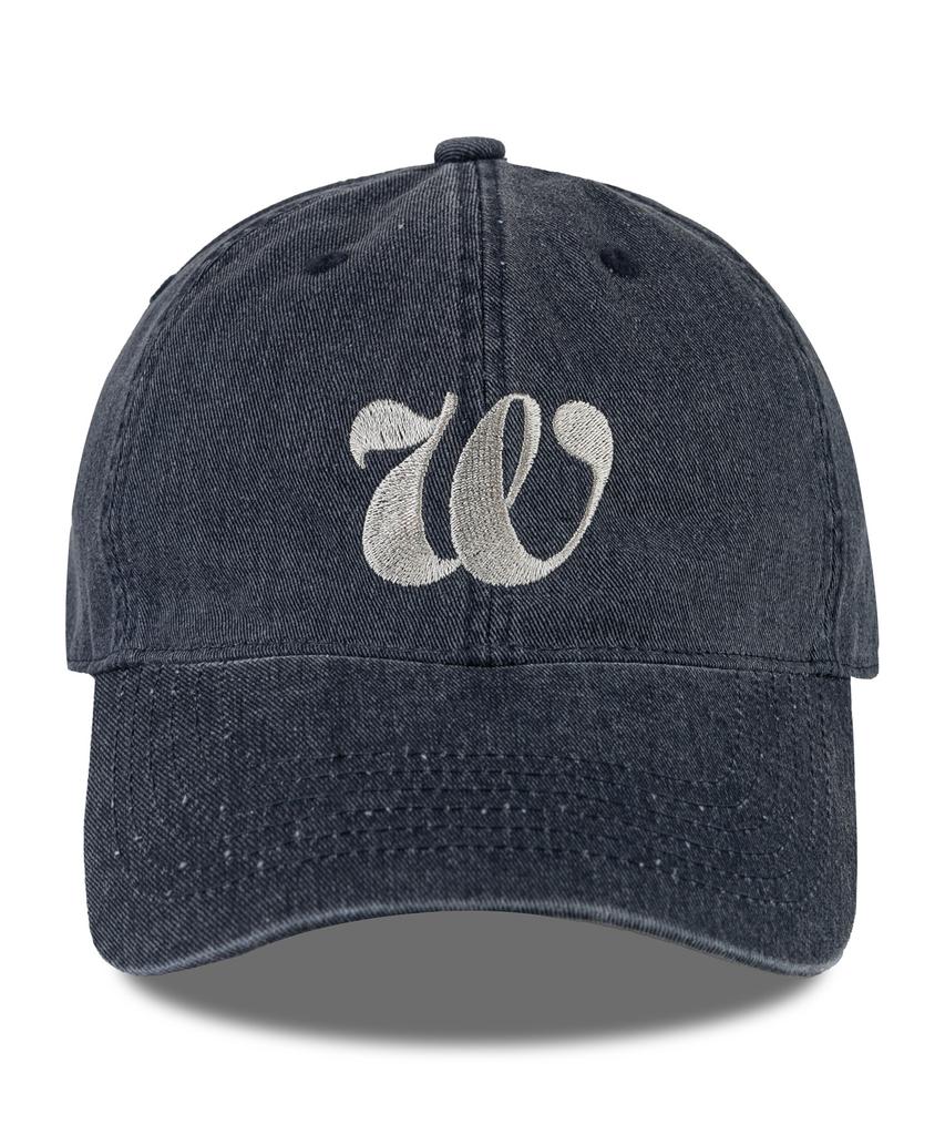 Wig W Script Pigment Ball Cap - Navy
