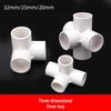 PVC 3-Way Elbow Water Pipe Fittings (20/25/32) - Drainage & Supply Plastic Adapter