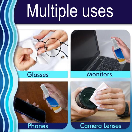 4 Pcs Eye Glasses Cleaning Spray Lens Cleaner for Glasses