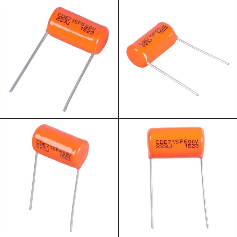 10Pcs Guitar  Tone Capacitors Guitar Tone Caps Capacitors Orange Drop Capacitors Electric Guitar Accessory