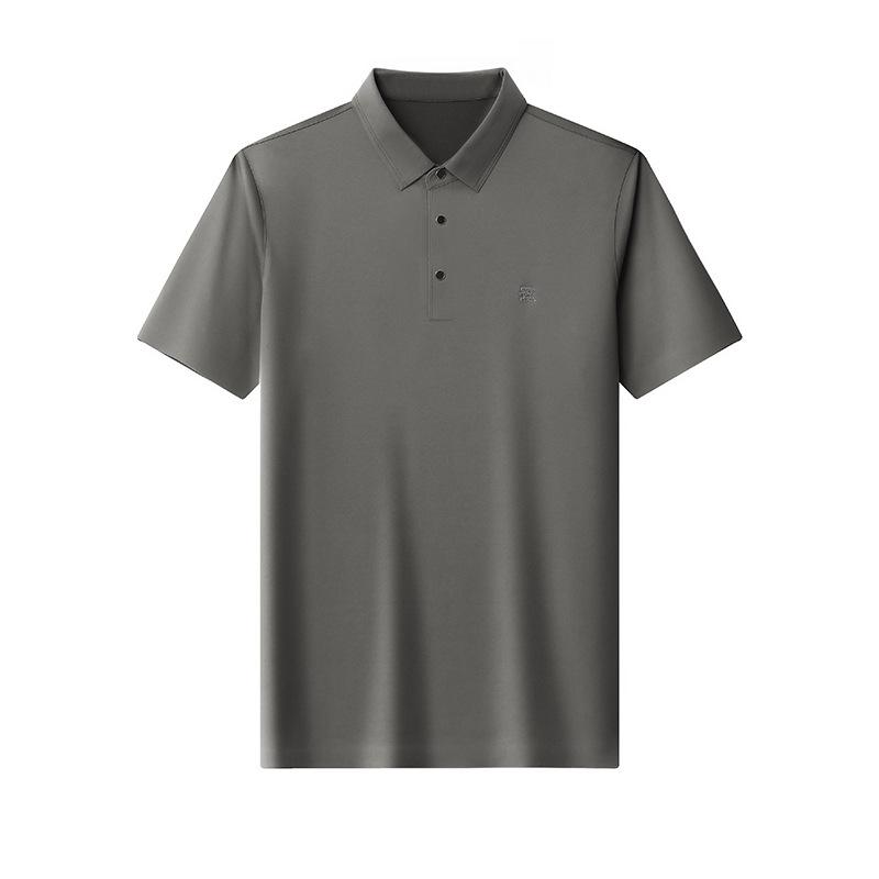 Летняя новая мужская однотонная повседневная деловая бесшовная не требующая глажки — фото 3