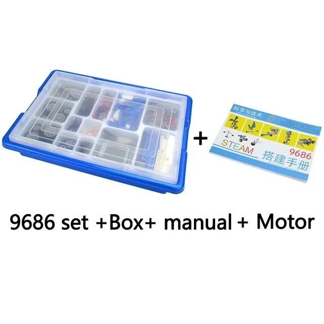 Großhandels-Technische Teile Stift Hubarm Steine Noppenlose Balken Achse Stecker Verbinder Platte Zahnrad 9686 Bausteine Kompatibel Leduo Spielzeug