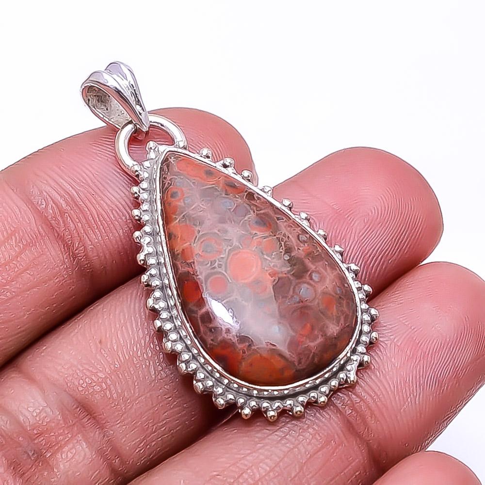 

Подвеска Poppy Jasper -Morgan Hill из стерлингового серебра 925 пробы 1,64 дюйма P18