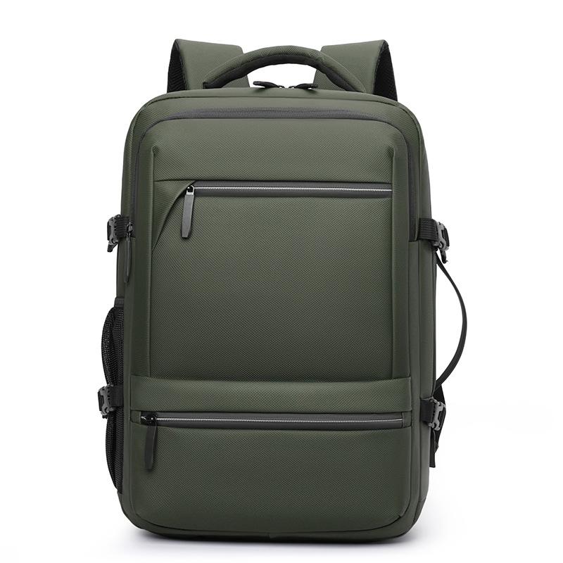 New large-capacity solid color versatile backpack business commute travel bag multi-function computer backpack student