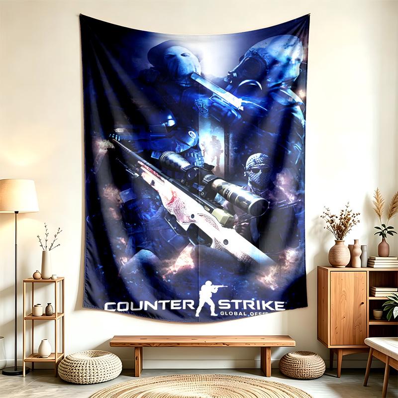 Counter Strike (5) Wandteppich Geeignet Für Die Dekoration Von Häusern Wohnheimen Und Schlafzimmern Weich Anzufassen Und Ein Perfektes Geschenk Für Freunde Und Familie