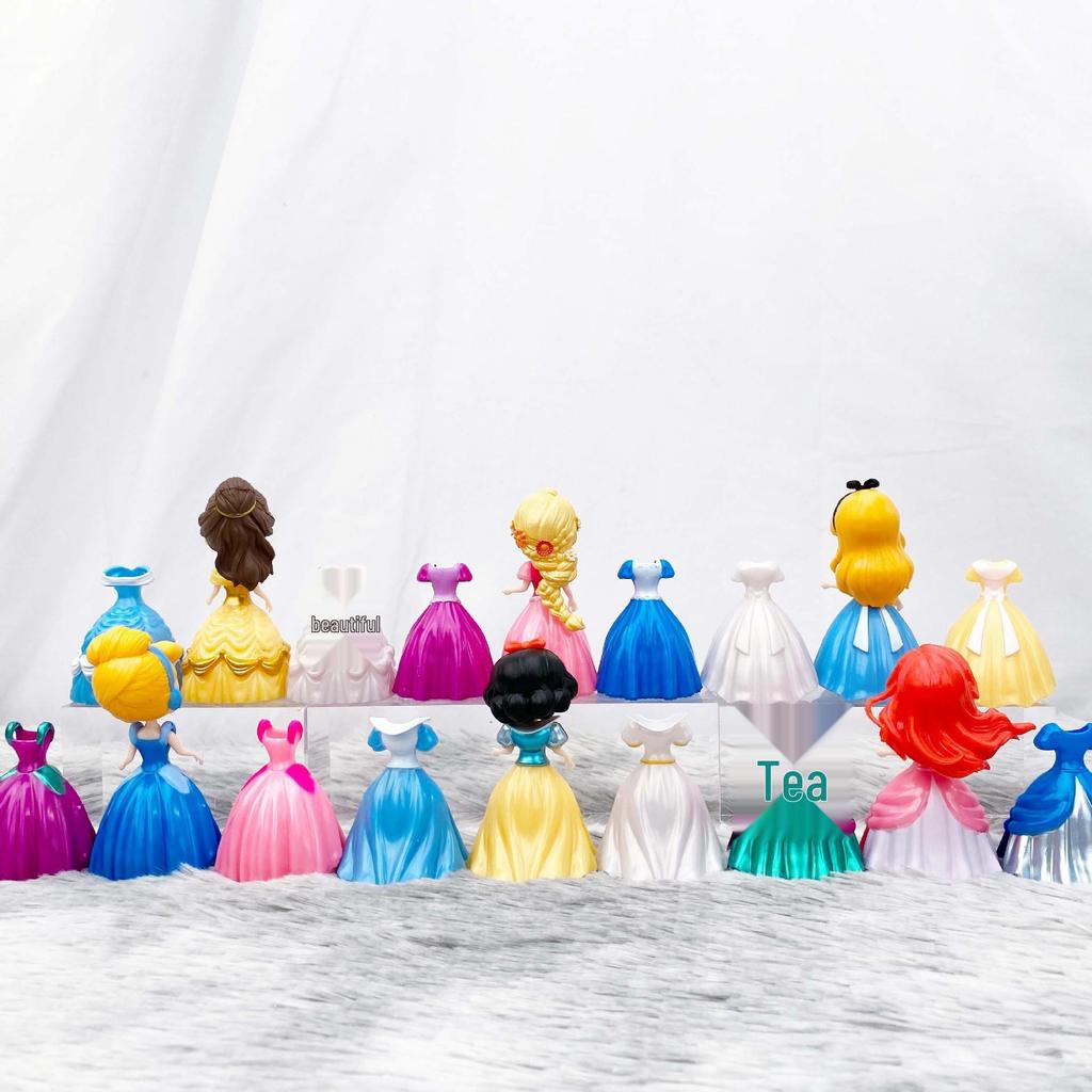 Princess Dress-Up Doll Set with Changeable Clothes, Frozen Theme, Perfect Birthday Gift for Little Girls
