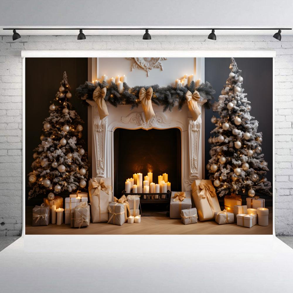 2,1 * 1,5 m / 7 * 5 pieds Toile de fond de Noël Fond de photographie Toiles de fond pour photographie de portrait Studio photo Accessoires pour décoration de Noël Bébé