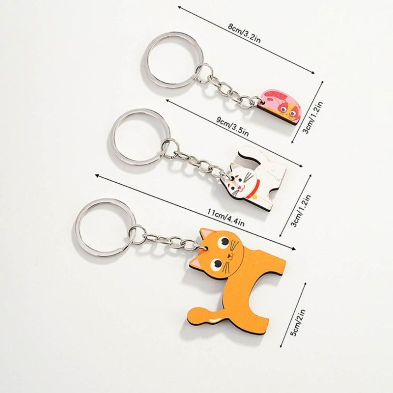 Animal Shape Stylish Keyrings Set Great for Anniversaries Valentines Birthdays
