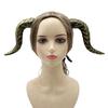 Gotisk Djevelhorn Pannebånd Imiterte Falske Oksehorn Hårbøyle Halloween Utkledning Hårtilbehør for Halloween Cosplay Karneval