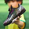 Rotary Buckle Football Shoes Children's Low-top Artificial Turf Short Broken Nails Student Children Middle Children's Grass Sports Shoes