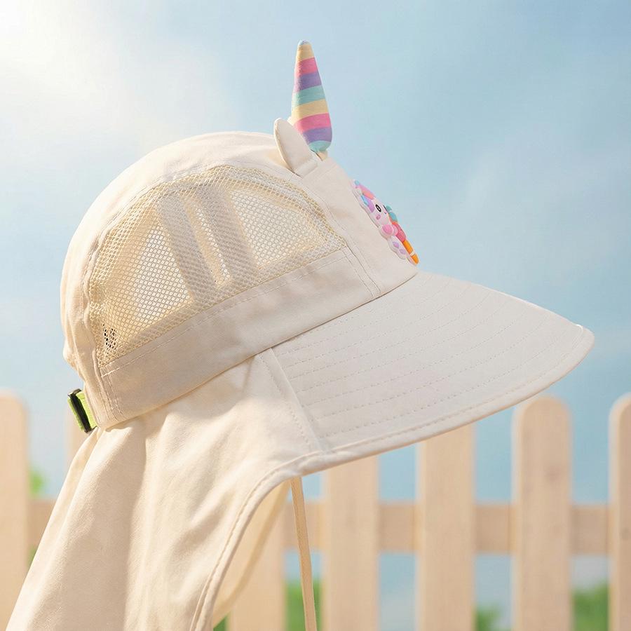 2026 My Little Pony Unicorn Kids' Wide-Brim Sun Hat - Summer Sun Protection for Girls