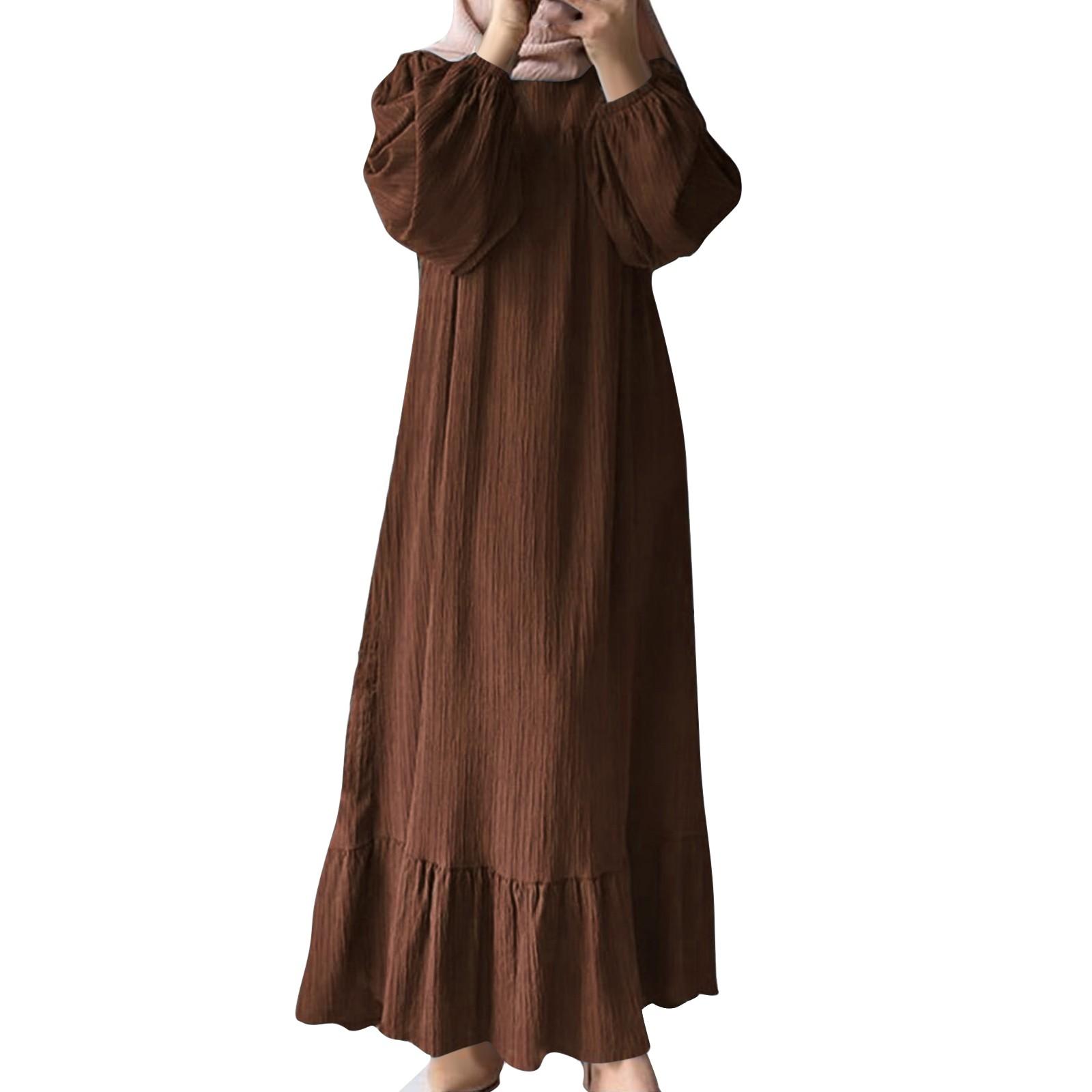 Женское повседневное модное платье с длинным рукавом в стиле ретро