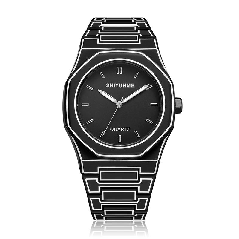 

UTHAI New Creative Fashion Men s Watch Classic Simple Sketch Manga Style Business Leisure Sports Quartz Watch Clock Gift V0042