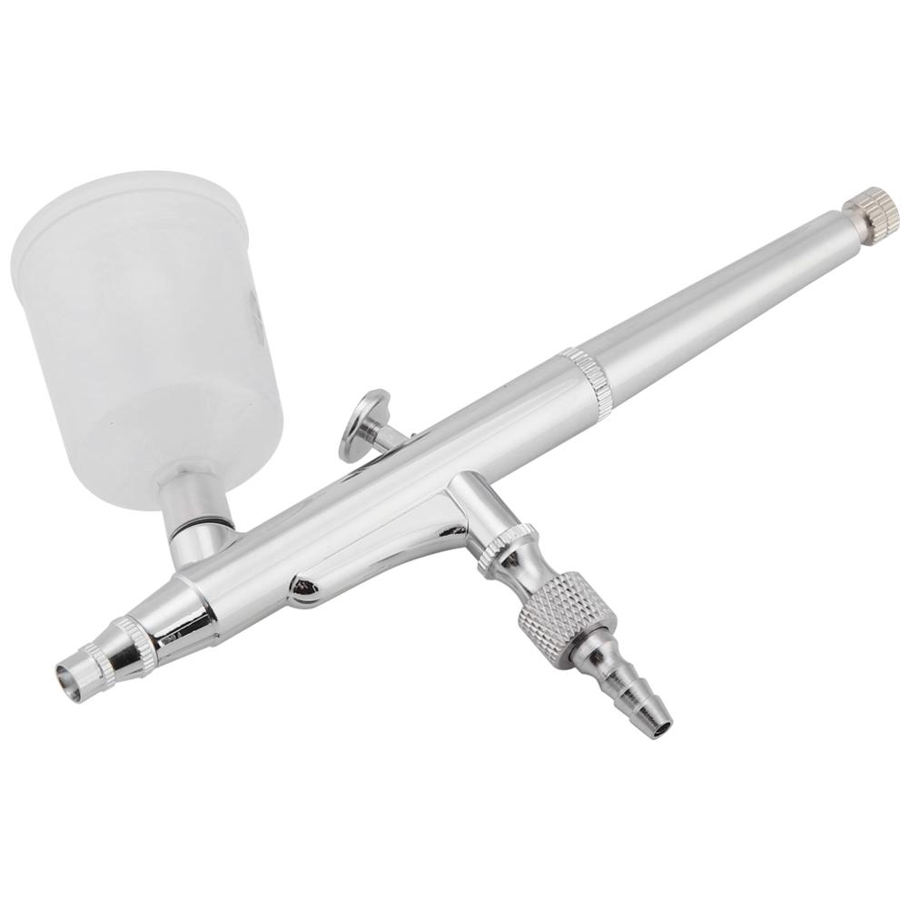 Dual Action Airbrush Kit Needle Large Capacity Cup Spray Gun Paint Art Set Tools(0.2mm)