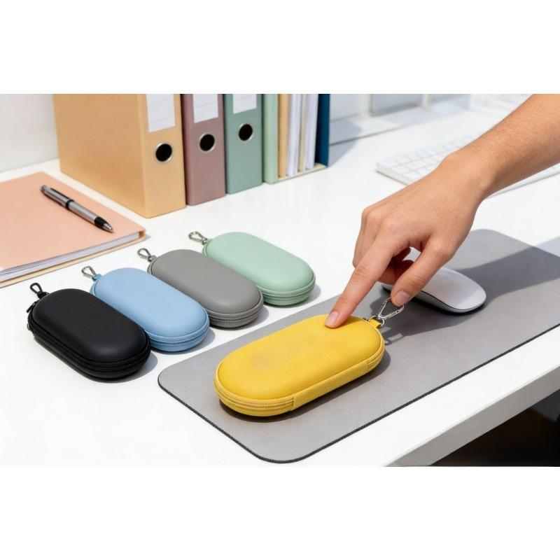1pc EVA Glasses Case - Hard Shell Scratch-Resistant Eyeglass Storage Box - Portable Organizer Pouch - Great Mother'S Day Gift