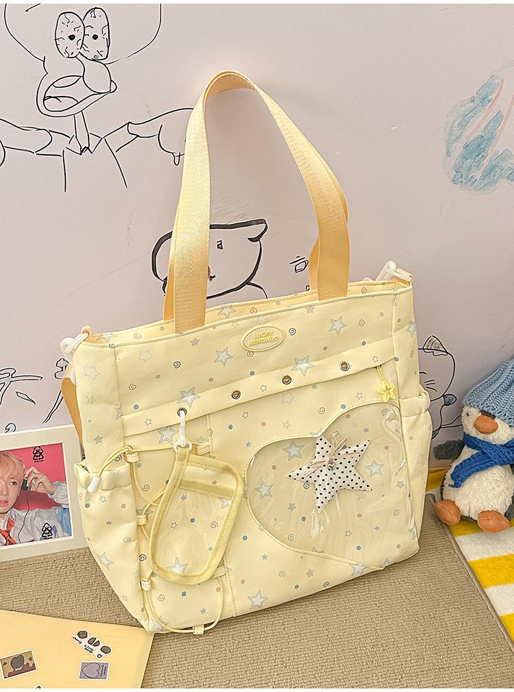 Zaino coreano ins Cartone Animato Casual Zaino Piccolo Fresco Borsa a Spalla Grande Capacità Zaino Scolastico per Studente di Scuola Media Zaino Versatile