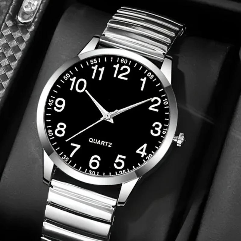 

Elastic Band Quartz Watch for Middle-aged & Elderly: Large Font & Dial, Gift for Men & Women Factory Stock [Negotiable for Large Quantities]