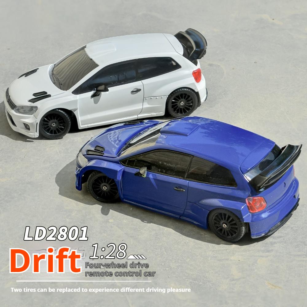 Neues 4WD RC Drift Car in Originalgröße 1:28 Rennwagen 2,4g Funksteuerung 4WD Hochgeschwindigkeits-Motorfahrzeug Modellautos Spielzeug Kinder Geschenke