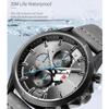 CURREN Luxury Brand Watches for Man Casual Clock with Chronograph Luminous Hands Leather Straps Wristwatches Male