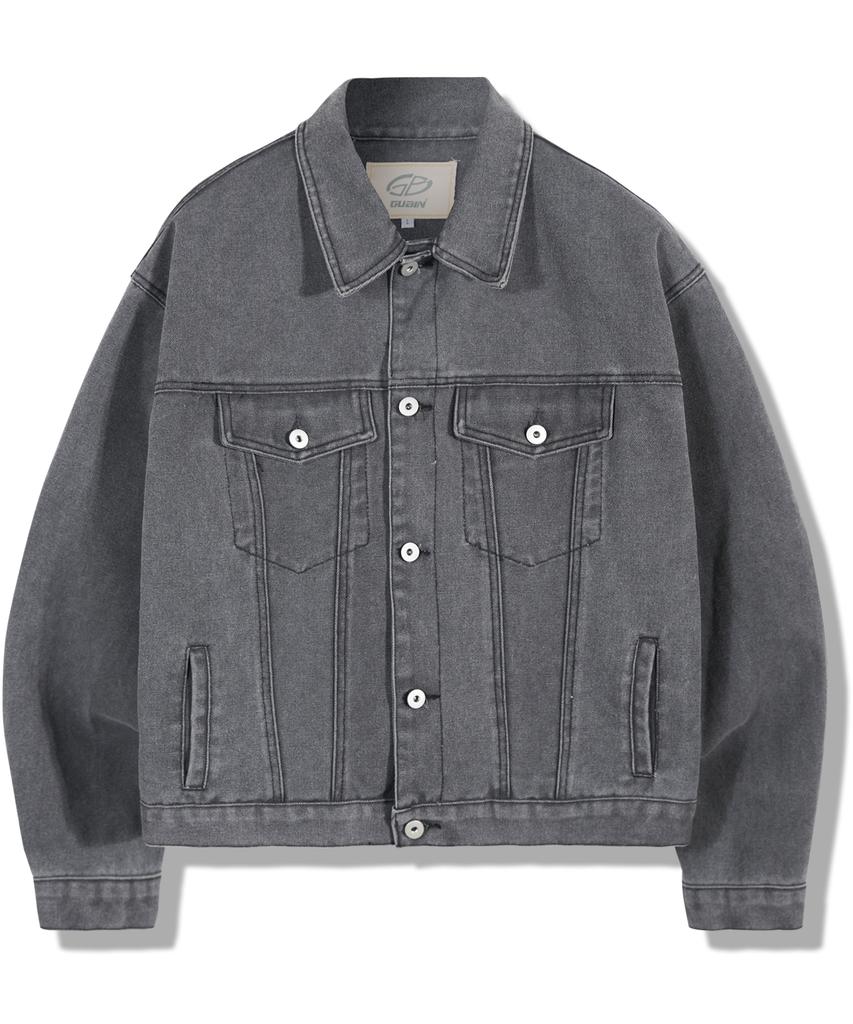 Gubin Heavy Cotton Trucker Jacket - Gray