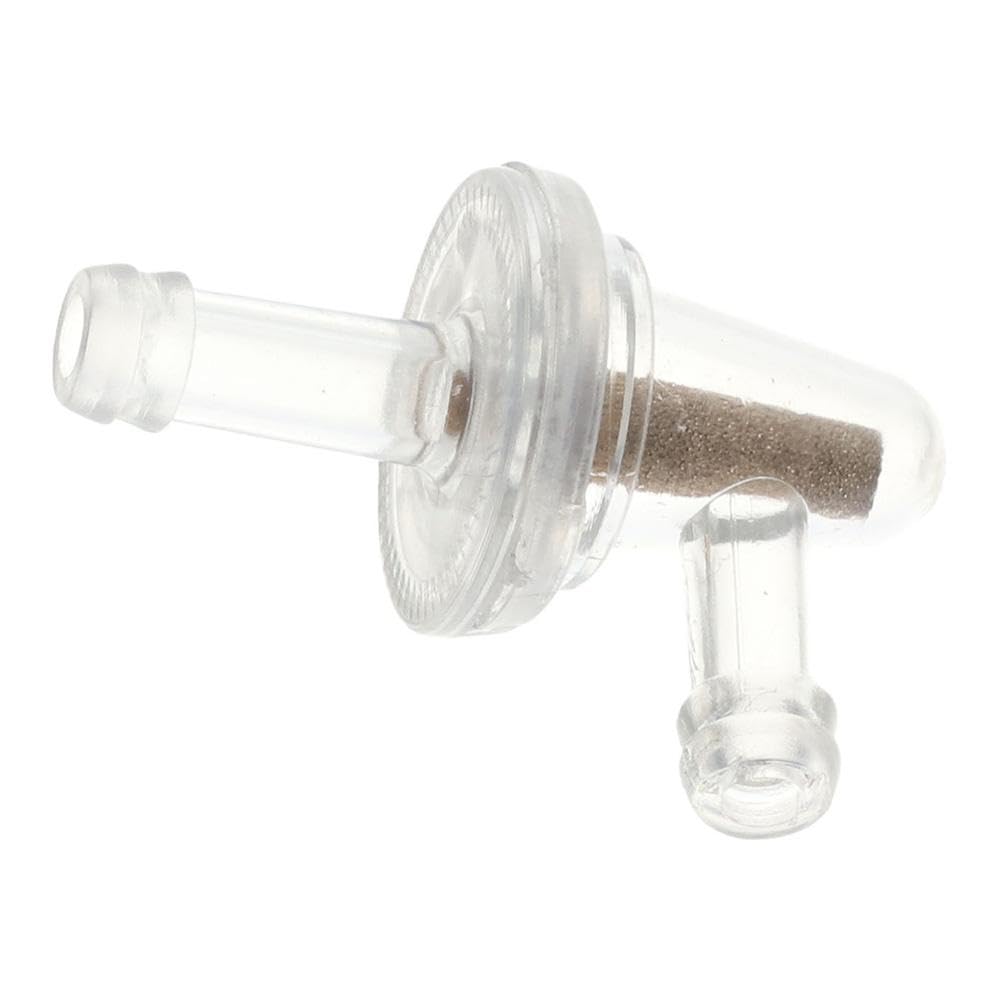 Qicarkey 2pcs Inline Fuel Filter, 90 Degree Clear Fuel Filter Replacement Car Accessories Parts