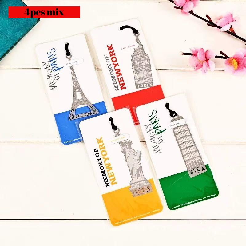 Gift Creative Kawai Stationery European and American Retro Iron Tower Metal Bookmarks Creative and Beautiful 4 Options Lovely