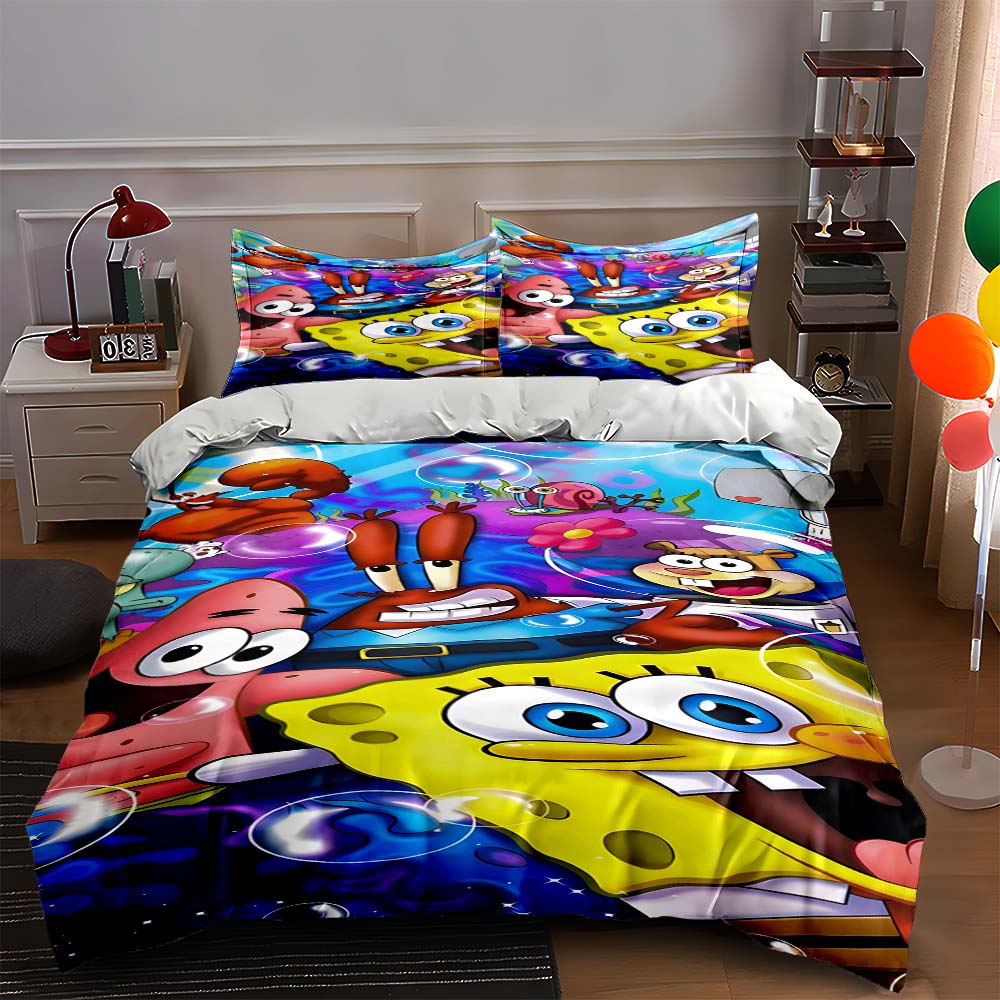 

Bright, cartoon, aquatic. Bedding Duvet cover sets Duvet covers Pillowcases gifts (1 * Duvet Cover 2 * Pillowcases, without duvet insert) 135x200cm