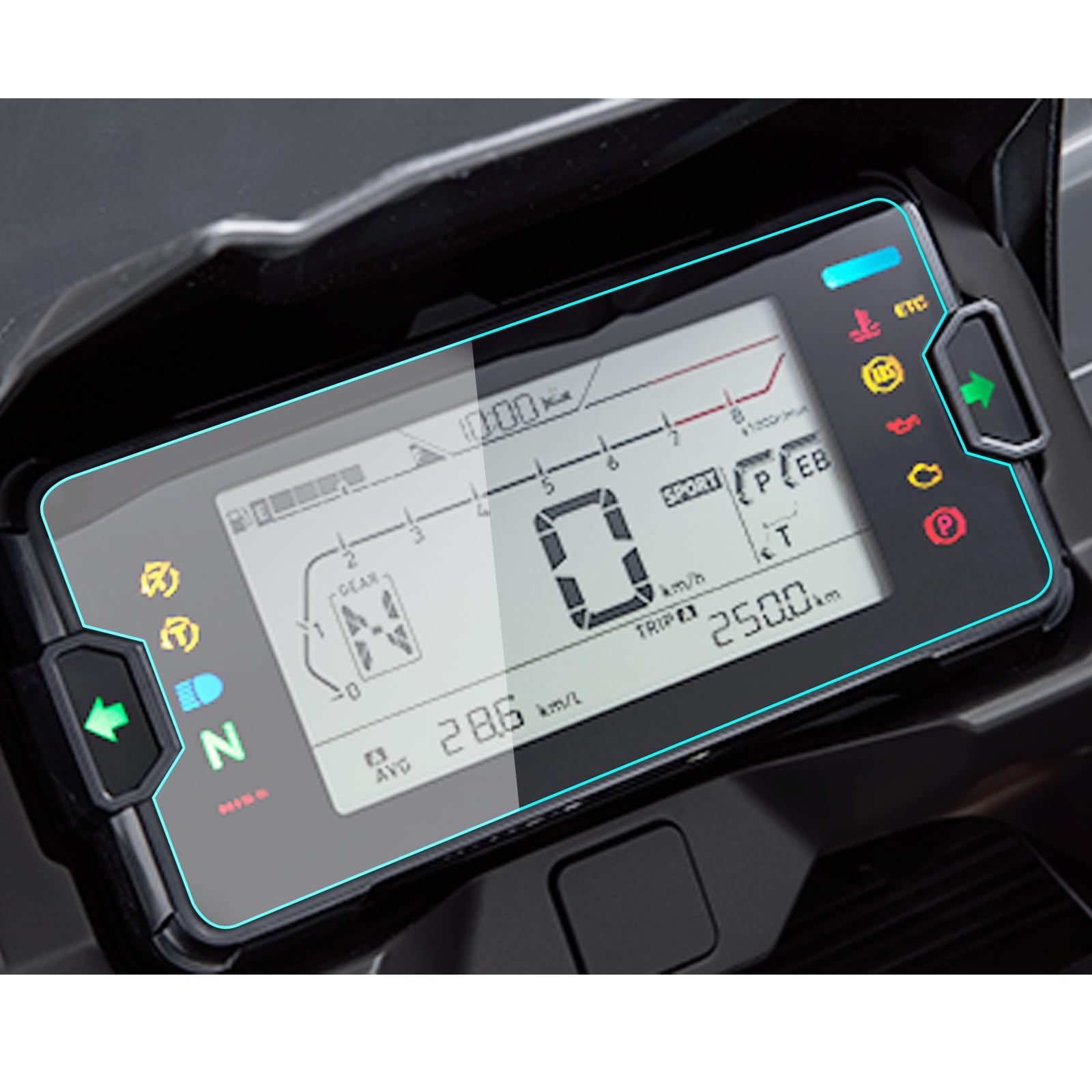 

LEDISHUN Motorcycle Meter Protection Film for Honda NC750X (2021~) - Set of 2