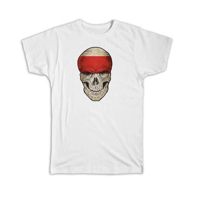 Geschenk-T-Shirt : Indonesien Totenkopf Flagge