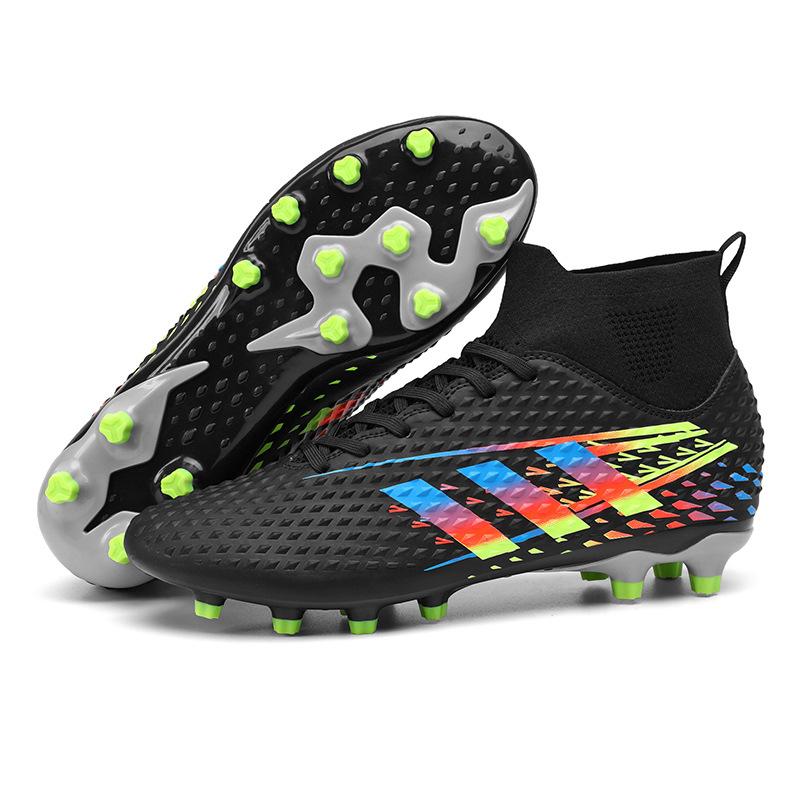 New high-top football shoes spike broken nails competition training shoes men's and women's adult Football Shoes