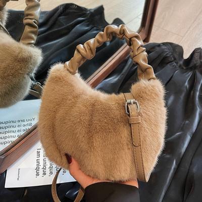 Borsa Pelosa, Borsa a Mano Soffice, Borsa a Tracolla Monospalla Soffice di Nicchia