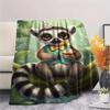 1PC Forest System Print FlAannel Blanket, High Quality Comfortable for All Seasons, Home Decor, Warmth and Comfort