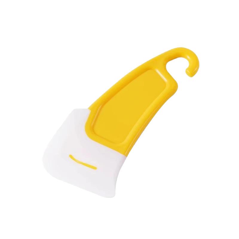 Household Silicone Scraper for Cleaning Pots, Pans, and Stoves - Removes Oil and Grease Stains Effortlessly.