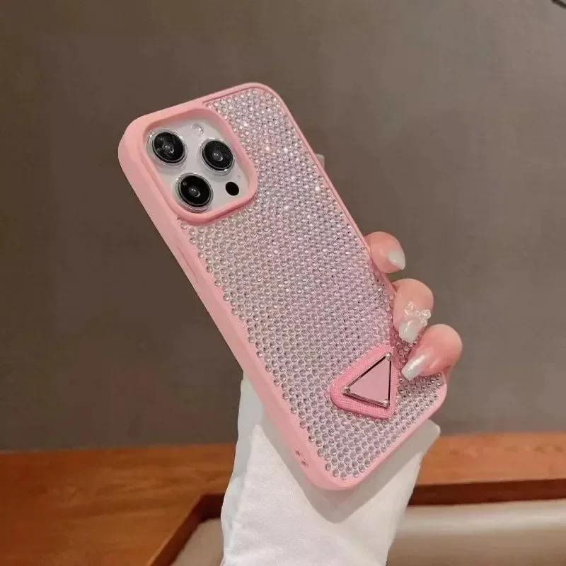 Luxusní Bling Pouzdro na telefon pro iPhone 16 Pro Max 15 14 Plus 13 12 Pro Max Třpytivý Kámen Diamant Lesklý Plná Ochrana Zadní Kryt