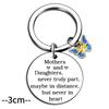 Mother Daughter Butterfly Stainless Steel Keychain Warm Family Design Fashion Pendant Practical Mother's Day Gift